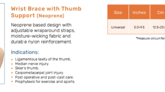 ADORE WRIST SUPPORT NEOPRENE UNI